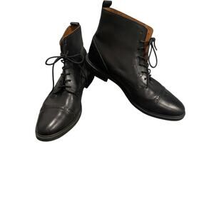 Stafford Gunner Cap Toe Leather Boots